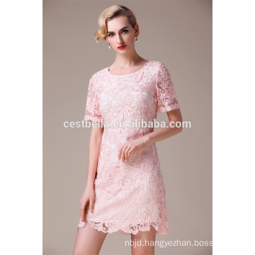 Wholesale PLUS Size Plus Size Short Sleeve Embroidered dresses